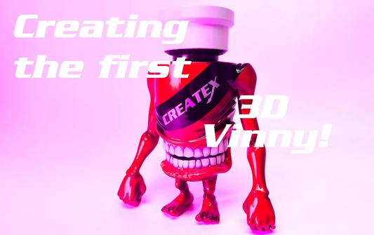 Creation of 3D Vinny (Createx Colors mascot)