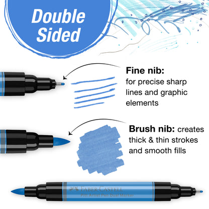 Faber-Castell Pitt Artist Pen Dual Markers – Set of 20 – FC162020