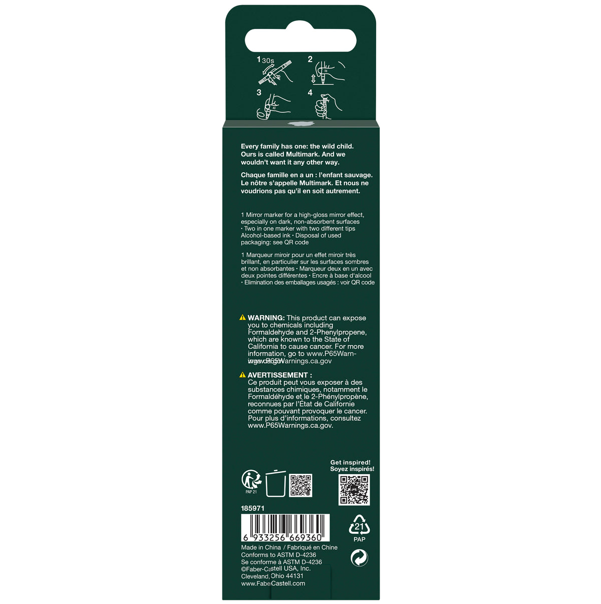 Faber-Castell Multimark Chrome Marker – Dual Tip 0.8mm & 3.0mm
