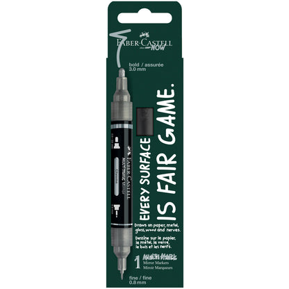 Faber-Castell Multimark Chrome Marker – Dual Tip 0.8mm & 3.0mm
