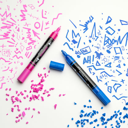 Faber-Castell Multimark Acrylic Paint Markers – Brights Set of 6 – FC186049