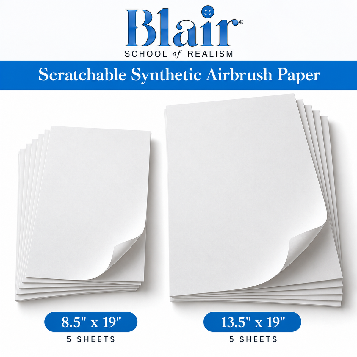 Blair Scratchable Paper Bundle – 5 Small + 5 Medium Sheets