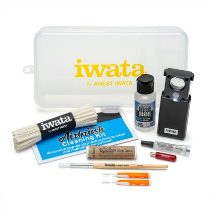 Iwata airbrush cleaning kit and maintenance supplies