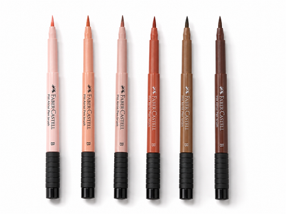 Faber-Castell Pitt Artist Pen Skin Tones – Set of 6 – FC167167