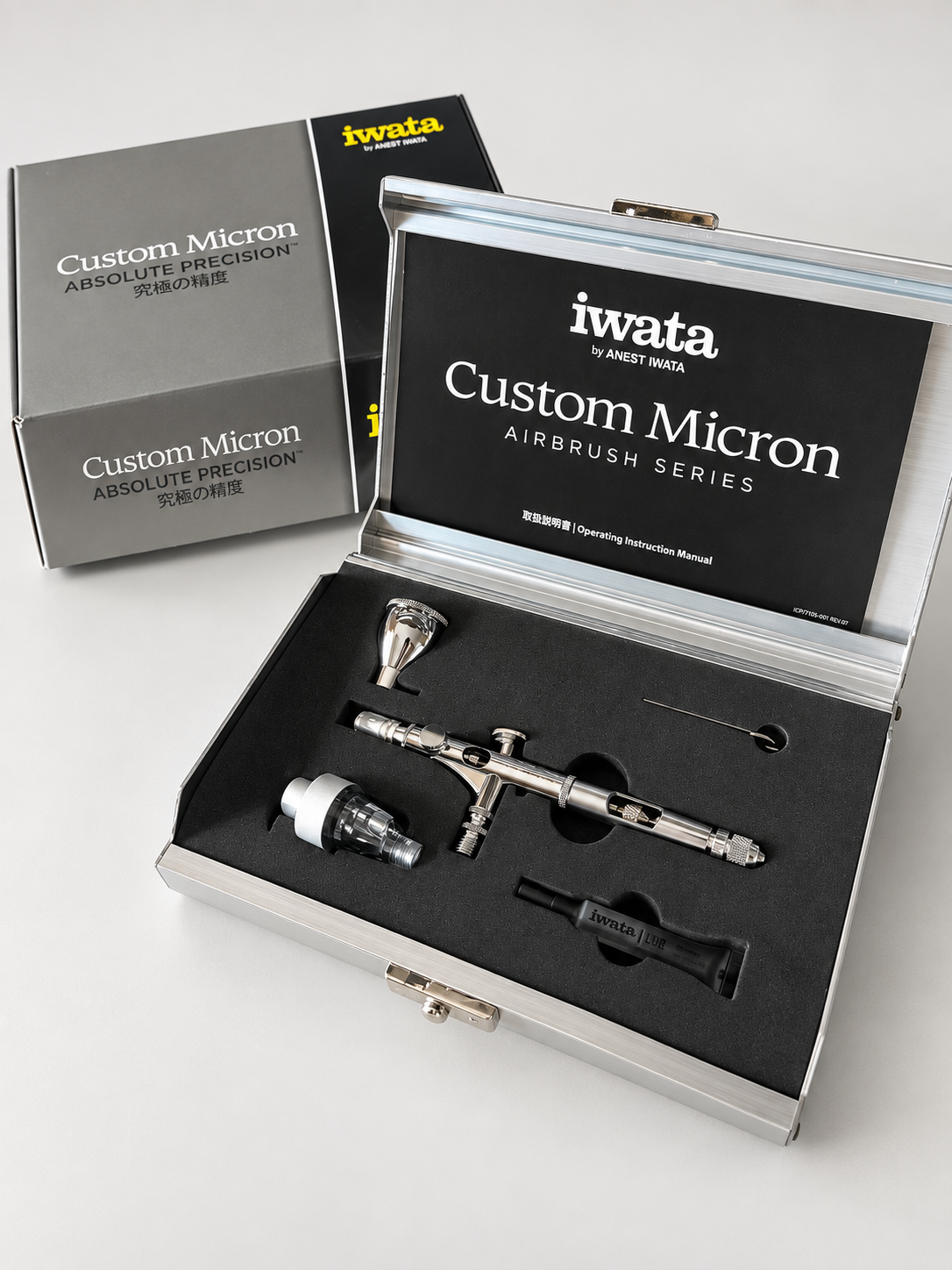 Iwata Custom Micron Takumi ICM350T Airbrush – Original Metal Case Version