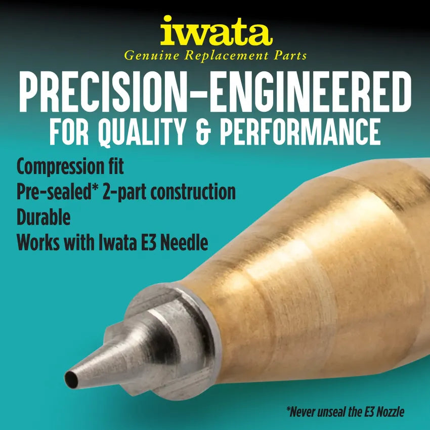 Genuine Iwata E3 0.35mm Nozzle – HP-BS, HP-CS, HP-SBS & Eclipse Takumi (I6042)