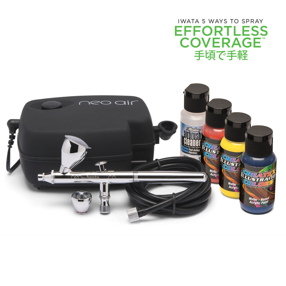 Iwata NEO Gravity Feed Airbrushing Kit with NEO CN