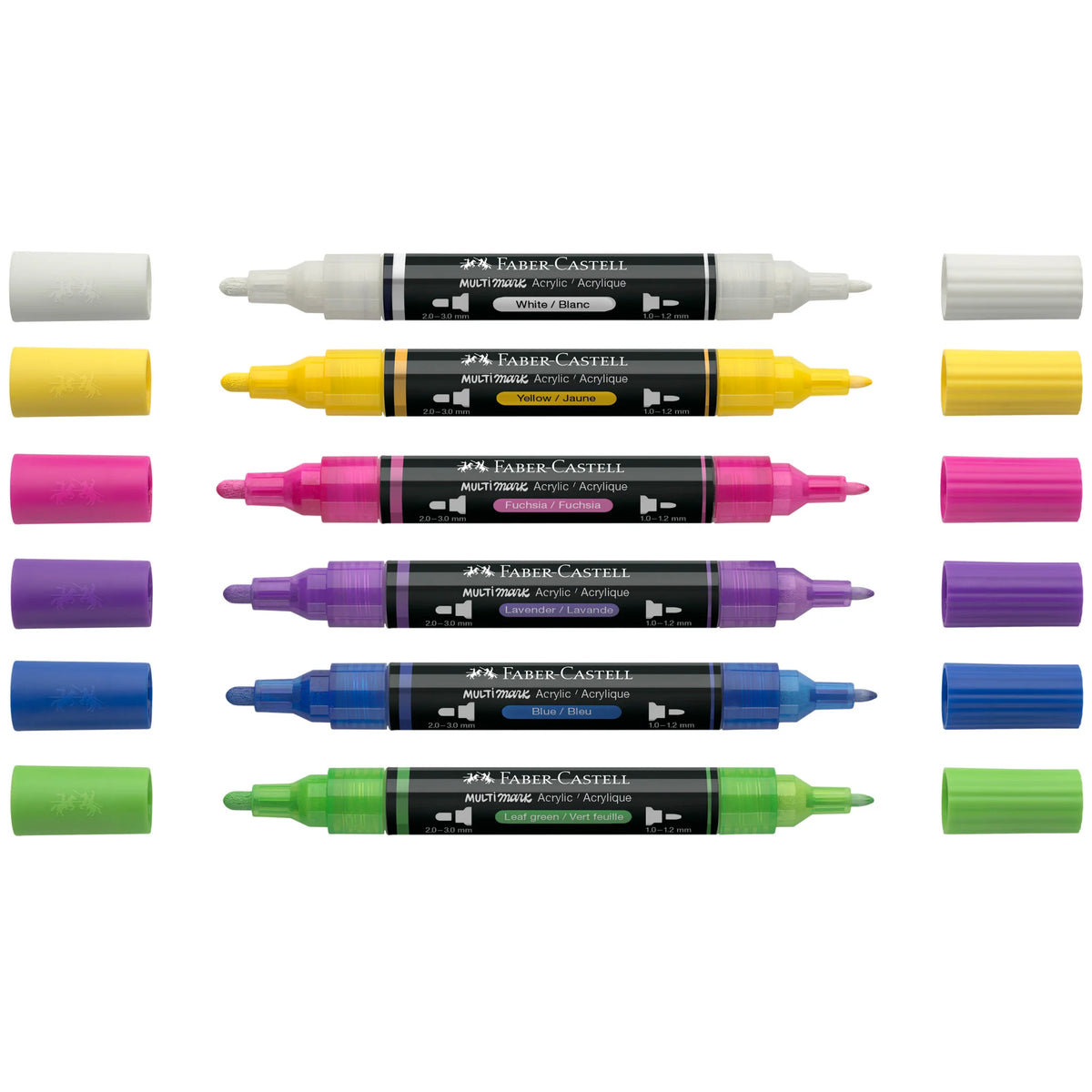 Faber-Castell Multimark Brights acrylic paint marker set
