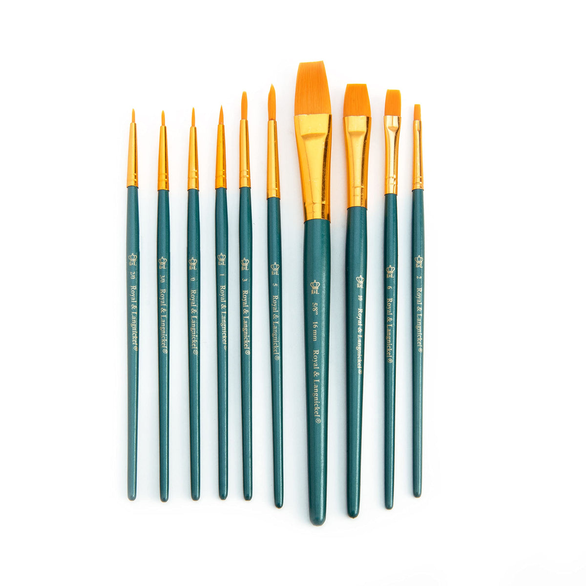 Royal & Langnickel Super Value Golden Taklon Brush Set — 10pc