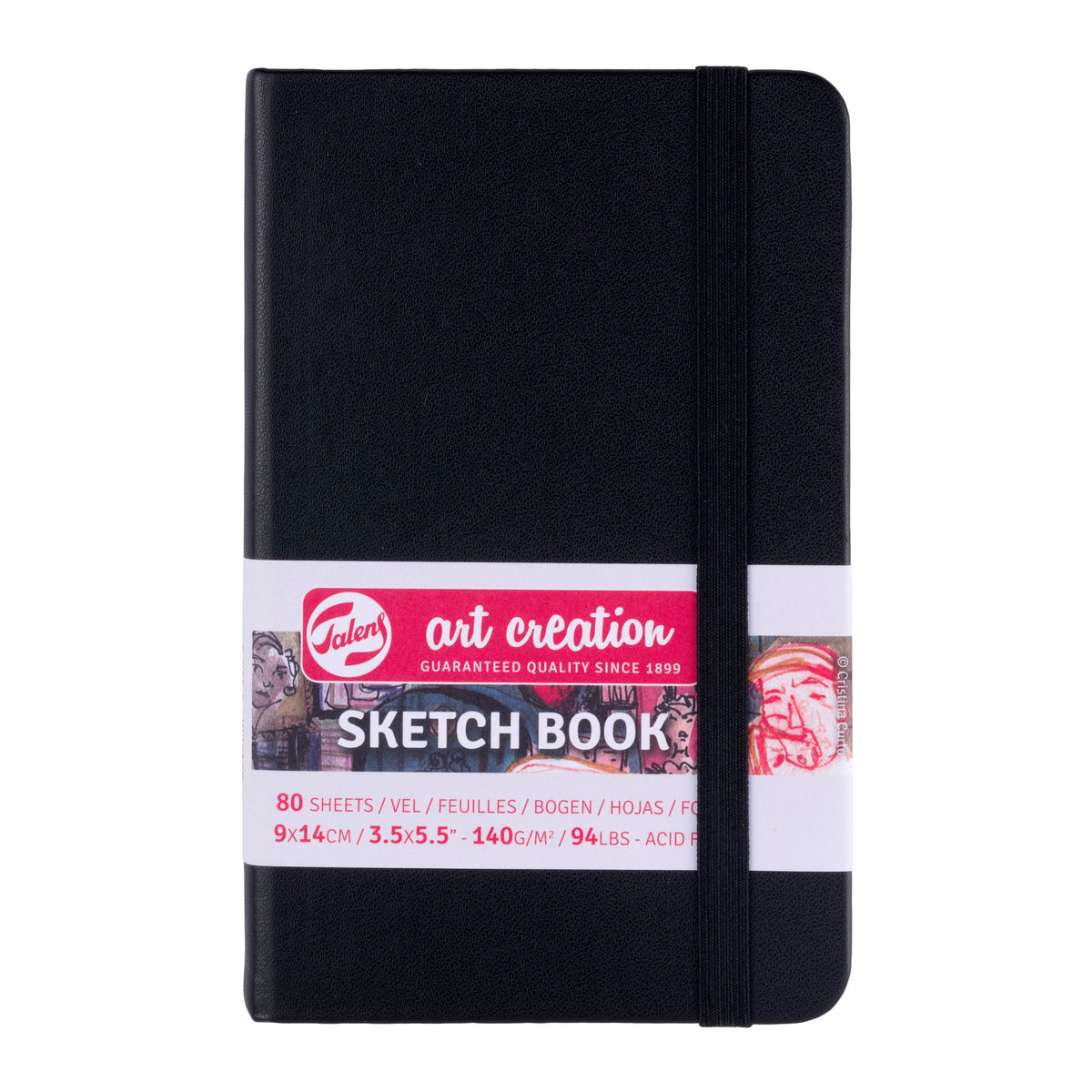 Talens Art Creation Sketchbook — Black, 3.54"×5.51"